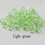 4mm Shiny Crystal Beads Bicone Beads Glass Beads Loose Spacer Beads for bracelet DIY Jewelry Making 200pcs