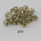 4mm Shiny Crystal Beads Bicone Beads Glass Beads Loose Spacer Beads for bracelet DIY Jewelry Making 200pcs