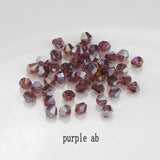 4mm Shiny Crystal Beads Bicone Beads Glass Beads Loose Spacer Beads for bracelet DIY Jewelry Making 200pcs