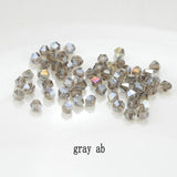 4mm Shiny Crystal Beads Bicone Beads Glass Beads Loose Spacer Beads for bracelet DIY Jewelry Making 200pcs