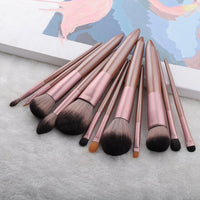 7/10/12pcs Wood Handle Makeup Brushes Set Blush Powder Foundation Eye Eyeliner Eyebrow Face Make Up Brush Cosmetic Tools Kit