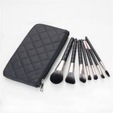 White Crocodile Pattern Makeup Brushes Set With Bag Foundation Powder Eyelash Double Head Eyebrow Comestic Make Up Brush Kit