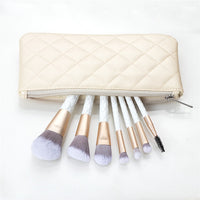 White Crocodile Pattern Makeup Brushes Set With Bag Foundation Powder Eyelash Double Head Eyebrow Comestic Make Up Brush Kit