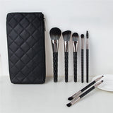 White Crocodile Pattern Makeup Brushes Set With Bag Foundation Powder Eyelash Double Head Eyebrow Comestic Make Up Brush Kit