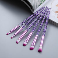 Transparent Makeup Brushes Tool Set Cosmetic Powder Eye Shadow Foundation Blush Blending Beauty Make Up Brush Kit Tools