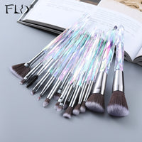 10/15Pcs Makeup Brushes Tool Set Cosmetic Powder Eye Shadow Foundation Blush Blending Beauty Crystal Make Up Brush Maquiagem