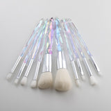 10/15Pcs Makeup Brushes Tool Set Cosmetic Powder Eye Shadow Foundation Blush Blending Beauty Crystal Make Up Brush Maquiagem