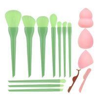 Candy Makeup Brushes Set Foundation Powder Blush Eyeshadow Brush Cosmetics Puff Eyelash Tweezers Eyebrow Razor Bag Kit Tools