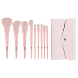 Candy Makeup Brushes Set Foundation Powder Blush Eyeshadow Brush Cosmetics Puff Eyelash Tweezers Eyebrow Razor Bag Kit Tools