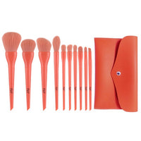 Candy Makeup Brushes Set Foundation Powder Blush Eyeshadow Brush Cosmetics Puff Eyelash Tweezers Eyebrow Razor Bag Kit Tools