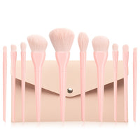 Candy Makeup Brushes Set Foundation Powder Blush Eyeshadow Brush Cosmetics Puff Eyelash Tweezers Eyebrow Razor Bag Kit Tools