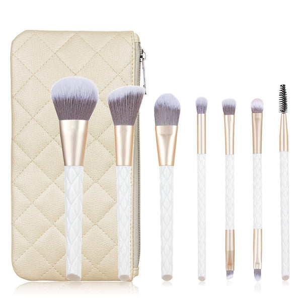 White Crocodile Pattern Makeup Brushes Set With Bag Foundation Powder Eyelash Double Head Eyebrow Comestic Make Up Brush Kit