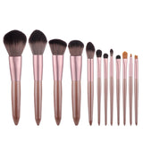 7/10/12pcs Wood Handle Makeup Brushes Set Blush Powder Foundation Eye Eyeliner Eyebrow Face Make Up Brush Cosmetic Tools Kit