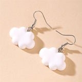 Cute White Cloud Drop Earrings Delicate Clouds for Women Girls Ear Jewelry Gift Wholesale Gifts