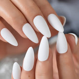 Detachable False Press On Nail Gradient Color Oval French Fake Nails Tipsy White Pink Nail Art With Designs