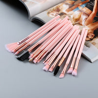 Marble Small Eye Makeup Brushes Set Blush Eyeliner Eyelash Eyebrow Comb Blending Fan Make Up Brush Cosmetic Beauty Tools Kit