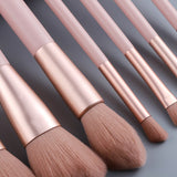 7Pcs Super Soft Natural Hair Makeup Brushes Set Foundation Powder Eye Shadow Eyebrow Blending Brush for Make Up Kit Beauty