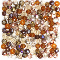 Golden Multicolor 3*4mm 145pcs Rondelle Austria faceted Crystal Glass Beads Loose Spacer Round Beads for Jewelry Making