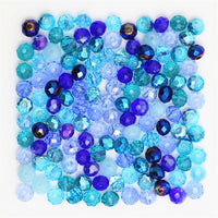 Golden Multicolor 3*4mm 145pcs Rondelle Austria faceted Crystal Glass Beads Loose Spacer Round Beads for Jewelry Making