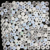 Golden Multicolor 3*4mm 145pcs Rondelle Austria faceted Crystal Glass Beads Loose Spacer Round Beads for Jewelry Making