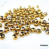 Golden Multicolor 3*4mm 145pcs Rondelle Austria faceted Crystal Glass Beads Loose Spacer Round Beads for Jewelry Making