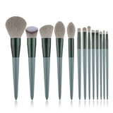 Green Makeup Brushes Professional Natural Hair Foundation Powder Eyeshadow Make Up Brush Set Brochas De Maquillaje Kit