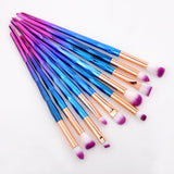 New Diamond Eye Makeup Brushes Set Women Eyeshadow Eyebrow brush Lip Cosmetic Colorful for Make Up Tools