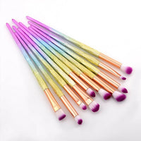 New Diamond Eye Makeup Brushes Set Women Eyeshadow Eyebrow brush Lip Cosmetic Colorful for Make Up Tools