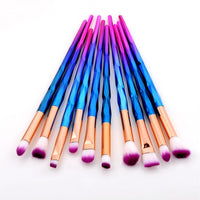 New Diamond Eye Makeup Brushes Set Women Eyeshadow Eyebrow brush Lip Cosmetic Colorful for Make Up Tools