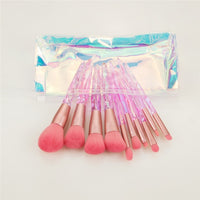 Diamond Makeup Brushes Set Bag Professional Cosmetic Foundation Powder Eyeshadow Blending Blush Concealer Brush Tools