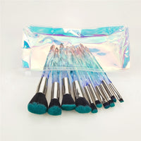 Diamond Makeup Brushes Set Bag Professional Cosmetic Foundation Powder Eyeshadow Blending Blush Concealer Brush Tools