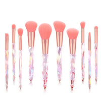 Diamond Makeup Brushes Set Bag Professional Cosmetic Foundation Powder Eyeshadow Blending Blush Concealer Brush Tools