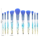 Diamond Makeup Brushes Set Bag Professional Cosmetic Foundation Powder Eyeshadow Blending Blush Concealer Brush Tools