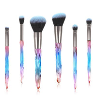 Diamond Makeup Brushes Set Bag Professional Cosmetic Foundation Powder Eyeshadow Blending Blush Concealer Brush Tools