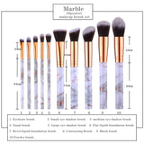 Professional Makeup Brush Set Tools Powder Foundation Eyeshadow Lip Eyeliner Blush Marble Face Makeup Brushes