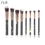 Professional Makeup Brush Set Tools Powder Foundation Eyeshadow Lip Eyeliner Blush Marble Face Makeup Brushes