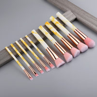 Professional Makeup Brush Set Tools Powder Foundation Eyeshadow Lip Eyeliner Blush Marble Face Makeup Brushes