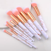 Professional Makeup Brush Set Tools Powder Foundation Eyeshadow Lip Eyeliner Blush Marble Face Makeup Brushes