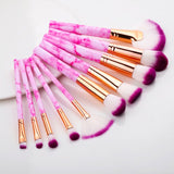 Professional Makeup Brush Set Tools Powder Foundation Eyeshadow Lip Eyeliner Blush Marble Face Makeup Brushes