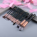 Professional Makeup Brush Set Tools Powder Foundation Eyeshadow Lip Eyeliner Blush Marble Face Makeup Brushes