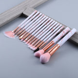 Professional Makeup Brush Set Tools Powder Foundation Eyeshadow Lip Eyeliner Blush Marble Face Makeup Brushes