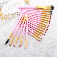 20/10/6 Pieces Makeup Brushes Set Eye Shadow Foundation Powder Eyeliner Eyelash Lip Make Up Brush Cosmetic Beauty Tool Kit