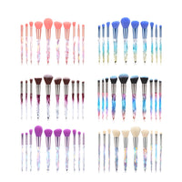 Diamond Makeup Brushes Set Bag Professional Cosmetic Foundation Powder Eyeshadow Blending Blush Concealer Brush Tools