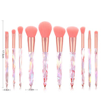 Diamond Makeup Brushes Set Bag Professional Cosmetic Foundation Powder Eyeshadow Blending Blush Concealer Brush Tools