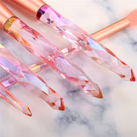 Diamond Makeup Brushes Set Bag Professional Cosmetic Foundation Powder Eyeshadow Blending Blush Concealer Brush Tools