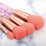 Diamond Makeup Brushes Set Bag Professional Cosmetic Foundation Powder Eyeshadow Blending Blush Concealer Brush Tools