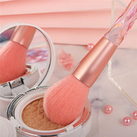 Diamond Makeup Brushes Set Bag Professional Cosmetic Foundation Powder Eyeshadow Blending Blush Concealer Brush Tools