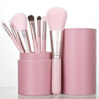 Kabuki Pink Makeup Brushes Set with Box Bucket Eyeshadow Eyebrow Powder Foundation Cosmetic Kit Brochas Maquillaje S Size