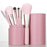 Kabuki Pink Makeup Brushes Set with Box Bucket Eyeshadow Eyebrow Powder Foundation Cosmetic Kit Brochas Maquillaje S Size