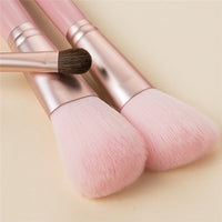 Kabuki Pink Makeup Brushes Set with Box Bucket Eyeshadow Eyebrow Powder Foundation Cosmetic Kit Brochas Maquillaje S Size